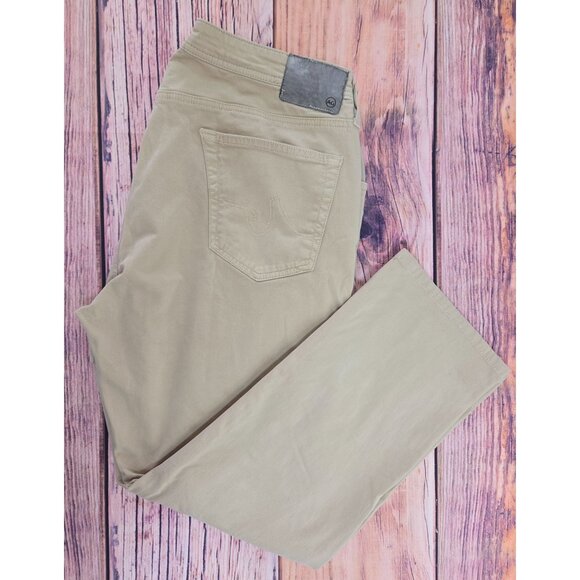 AG The Everett Slim Straight Mens Khaki Pants 36 x 28 Soft Cotton - Picture 3 of 8